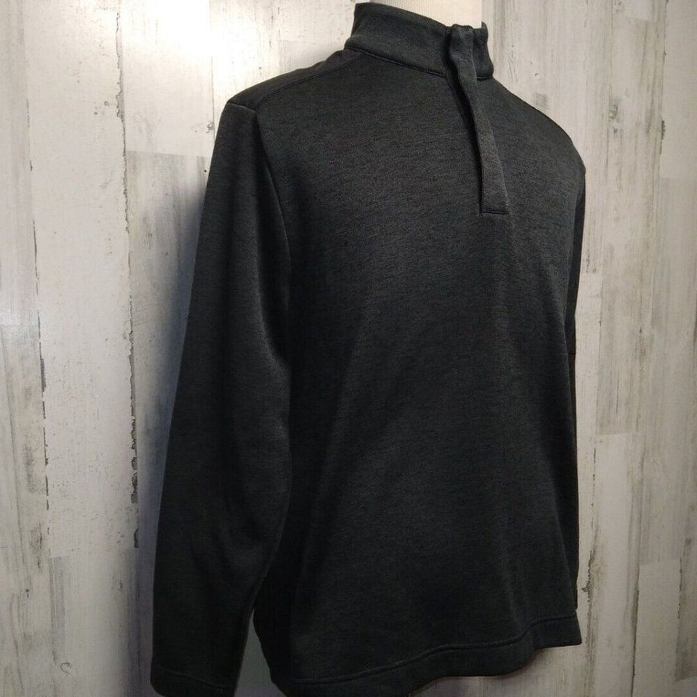 Greg Norman for Tasso Elba Sweater Men's Large L Gray  Full Zip